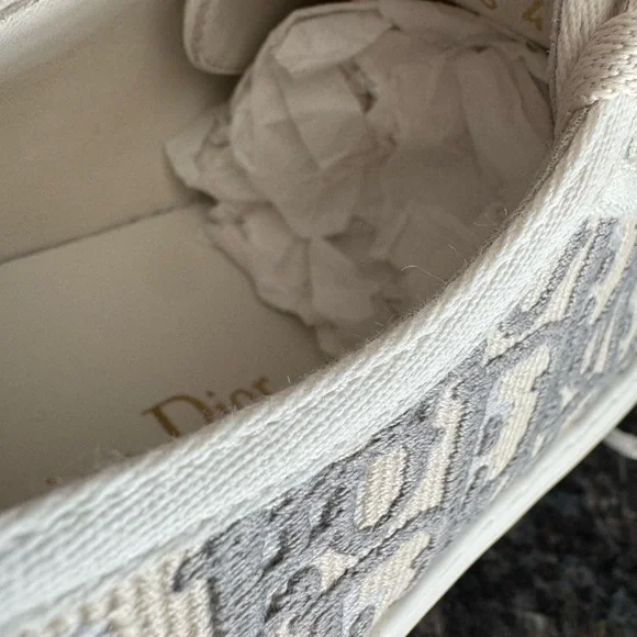 Dior Walk'n'Dior Platform Sneaker in stone grey sz 40 US 10 NWB $1,150 - Picture 16 of 16